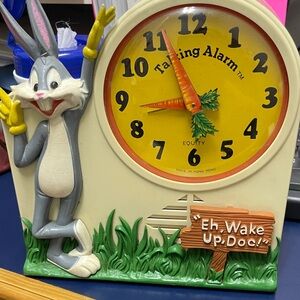Vintage 1974 Janex Sears Bugs Bunny Talking Alarm Clock